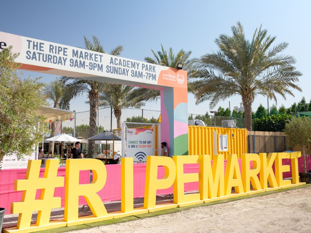 The Ripe Market outdoor entrance and community festival
