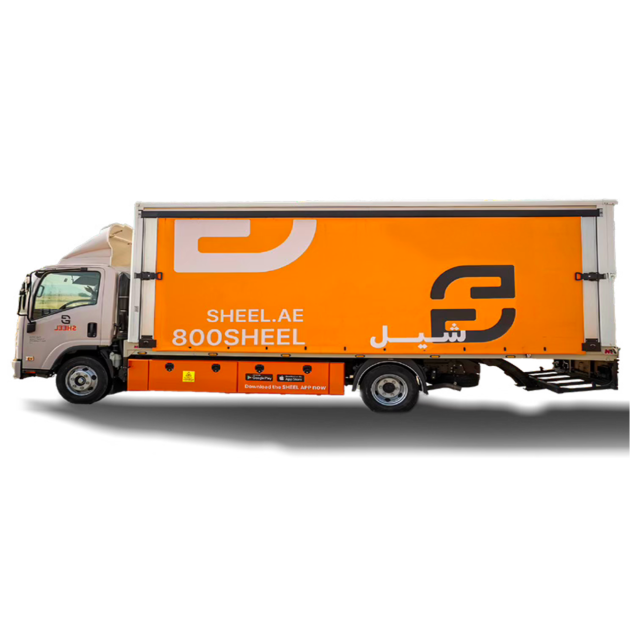 Sheel boxed enclosed recovery truck for high-value vehicles